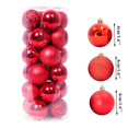 thumbnail image 4 of Adornos navideños Avdjesfny para exteriores, 24 bolas navideñas, adornos para árbol de Navidad, bolas colgantes para decoración de fiestas, bodas y festividades., 4 of 6