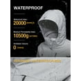 thumbnail image 4 of OutPro Women's 3 in 1 Ski Jacket, Waterproof Activewear Jacket Gray White,L, 4 of 11