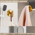 thumbnail image 3 of Ganchos con ventosa Fenas para ducha, baño, toallas, batas, dorados, 3 of 7
