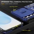 thumbnail image 3 of Hoibon Phone Case for Samsung Galaxy S26 Plus Case,[Slide Camera Cover][Kickstand] [Military Grade Protection] Shockproof Rugged Case for Samsung Galaxy S26 Plus - Blue, 3 of 7