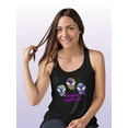 thumbnail image 2 of Alien Cosmic Approval Racerback Tank Women -Smartprints Designs, Female Large, 2 of 4