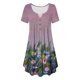 thumbnail image 4 of Moda Mujer Vestidos Verano Casual Cuello en V Manga corta Botón Bolsillos Vacaciones Playa Mini vestido Fridja qw6354, 4 of 5
