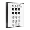 thumbnail image 2 of Stupell Industries Modern Laundry Care Symbol Guide Black Framed Giclee Art, 11 x 14, by SD Graphics Studio, 2 of 8