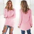 thumbnail image 2 of Womens Furry Pullover Sweater 2026 Fall Winter Fashion Casual Long Sleeve Soft Loose Fit Fluffy Fuzzy Sweaters, 2 of 6