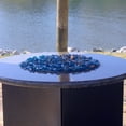 thumbnail image 5 of Blue Ridge Brand 1" Reflective Fire Glass Cubes - Professional Grade Fire Pit Glass Squares - Light Blue - 50 Pound, 5 of 6