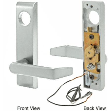 Aluminum 12 Volt Outdoor Step - CRL/Jackson® Electric Outside Lever Trim with Flat Style Lever Aluminum Finish 24 Volt DC