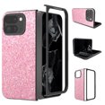 thumbnail image 3 of Allytechgroup Stylish Translucent Back Cover Phone Case for Google Pixel 9 Pro Fold, Slim Fit Bumper Protective Shell Case for Girls Women, Rose, 3 of 5