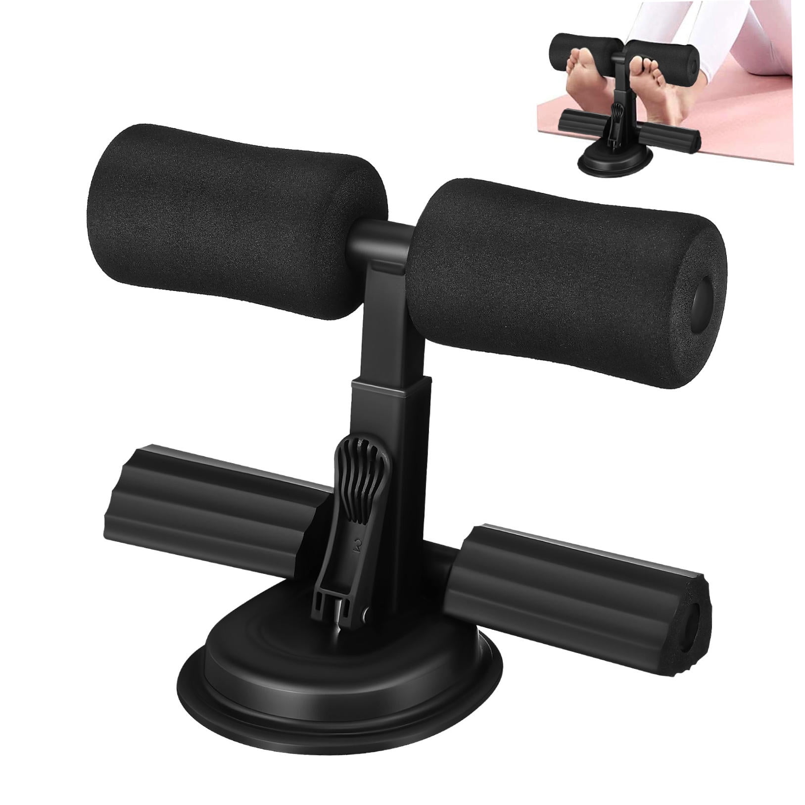 GAXIRE Sit Up Bench for Ab Workouts, Adjustable Home and Office Exercise Equipment for Core Strength Training