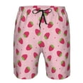 thumbnail image 3 of Rocae Strawberries for Men's Beach Shorts Casual Elastic Waist Drawstring Summer Beach Shorts,S-3XL-Medium, 3 of 6