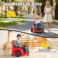 thumbnail image 4 of East doll 12V Electric Ride on Toy, Push Car for Toddler with Remote Control, 360°Spin, 5-Point Safety Belt, 1.3-2.5MPH, Music, Horn, Kids Ride On Toy Ages 1-3, Red, 4 of 9