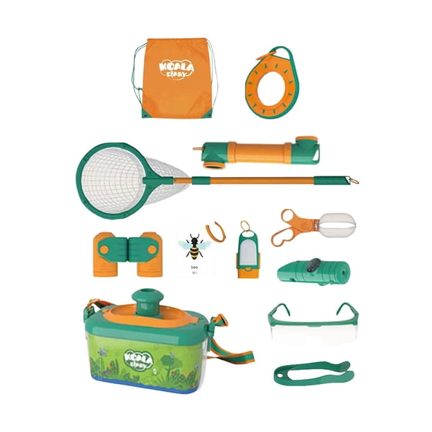 Caja de observación de insectos, equipo de exploración, suministros, juguete educativo, juego de juguetes de exploración 12 piezas