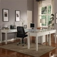 thumbnail image 6 of Maklaine 48" Transitional Wood Writing Desk in Cottage White, 6 of 9