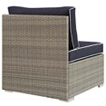 thumbnail image 4 of Modway Repose Patio Side Chair in Light Gray and Navy, 4 of 4