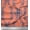 Dark Peach Orange, variant on Soimoi Poly Georgette Fabric Floral & Ogee Damask Print Sewing Fabric Yard 42 Inch Wide