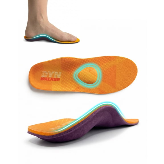 Arch Support Inserts Orthotic Insoles for Standing All Day DynWalker Tendonitis Supination Plantar Fasciitis Metatarsalgia High Arch Support for Women Men M