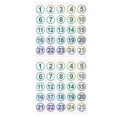 thumbnail image 2 of 2 Sheets of Round Digital Stickers for Multi Function Number Labels, 2 of 8