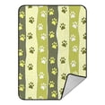 thumbnail image 1 of EREHome Cat or dog paw striped pattern Throw Blanket Fleece Blankets Plush Blanket 58x80 Inch, 1 of 1