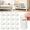 White, variant on 16 Pcs Bed Risers, Heavy Duty Furniture Risers for Dorm Room, Adjustable Bed Lifts for Couch Desk Chair, Stackable Raising Blocks, Nonslip TPE Bed Legs Support
