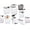 Multicolor, variant on PETGLE ProKeeper Baker's Airtight Kitchen Storage Canister Container Set for Flour, Sugar & More, Keeps Ingredients Fresh, with Accessories (Multicolor, 10- Piece)