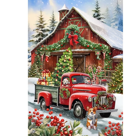 Briarwood Lane Winter Garden Flag 12x18 For Outdoor Country Christmas For Christmas Garden Flag Flags For Outside