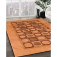 thumbnail image 3 of Ahgly Company Machine Washable Indoor Square Abstract Grapefruit Red Area Rugs, 5' Square, 3 of 7