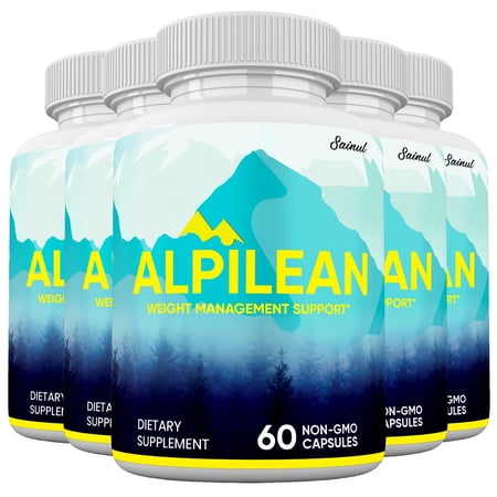 Alpilean Ice Hack Capsules, Official Alpilean Himalayan Weight Management Alpaline Pills Supplement Max (5 pack)