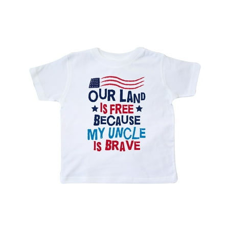 

Inktastic Military Uncle Proud Nephew Freedom Gift Toddler Boy or Toddler Girl T-Shirt