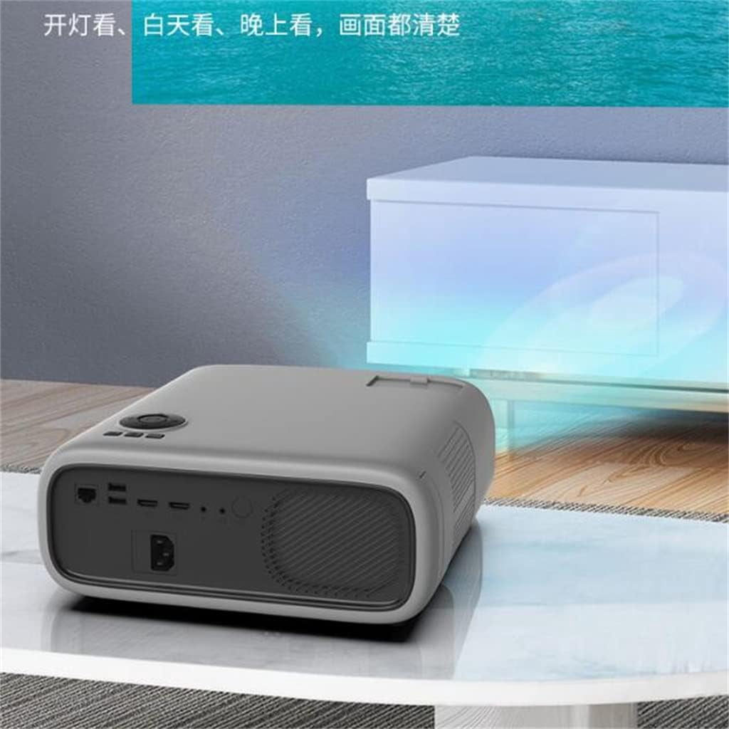 Projector Office Support 4K High Brightness LED Screen Voice Mini Home Projector (D As the picture shows)