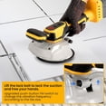 thumbnail image 2 of Zeokiar Cordless Tile Vibration Leveling Machine, for 20V Max Battery, Portable Tiler Vibrator Tool with 8 Adjustable Speed & 5 Inch Suction Cup & Digital Display for Floor, Tile and Wall, 2 of 8