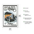 thumbnail image 2 of For 'a Box (Voor 'n Doos) Philips Cigarettes - Spyker 6 Cylinder Sports Car - Vintage Advertising Poster c.1920s - Fine Art Matte Paper Print (Unframed) 30x44in, 2 of 4