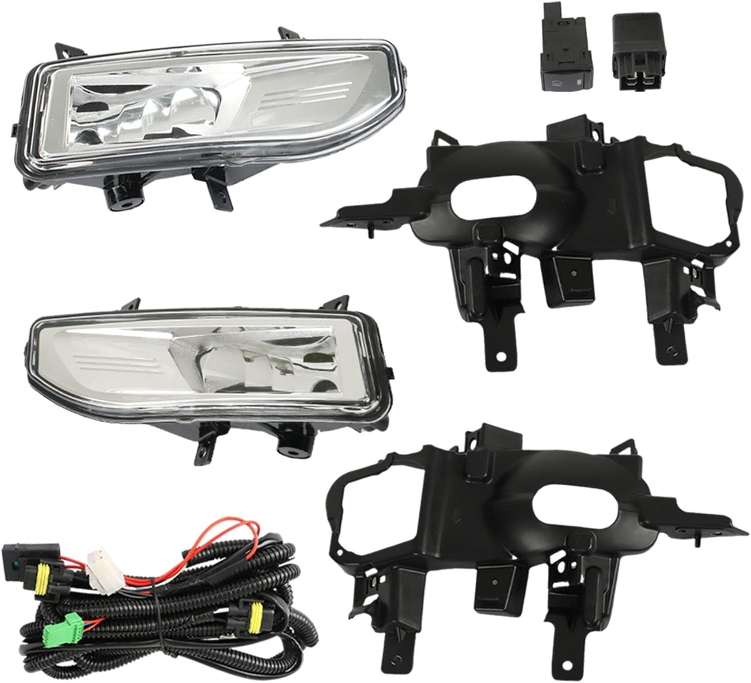 labwork 1 Pair Left and Right Side Front Bumper Fog Lights Assembly Replacement for Nissan Rogue Sport 2020-2022 26155-8995A, 26150-8995A