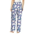 thumbnail image 3 of Balery Cute White Rabbit print Women's Pajama Pants,Ultra Lightweight Pjs,Lounge Pant-Large, 3 of 9