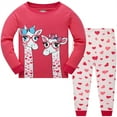 thumbnail image 1 of Ensemble de Pyjama de Noël pour Enfants en Coton 100 % Ensemble de Pyjamas Arbre de Noël Chat 7T, 1 of 7