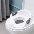 thumbnail image 5 of Asiento de Inodoro para Niños, Asiento de Inodoro para Bebés, Asiento de Inodoro para Niños, Asiento de Inodoro Antideslizante, Inodoro Redondo/Ovalado con Asa/Cojín/Respaldo, Fácil de Mantener, 5 of 5