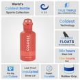 thumbnail image 5 of Coldest Sports Water Bottle with Straw Lid Vacuum Insulated Stainless Steel Bottles Reusable Leak Proof Flask for Sports (64 oz, Crimson Red), 5 of 6