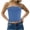 Blue, variant on Horkkom Tube Tops for Women Summer Backless Strapless Outfit Going Out Striped Print Bandeau Tops XL, Gifts for Women