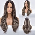 thumbnail image 2 of Zenghuiiii Black White Wigs With Bangs Short Curly Wavy Bob Wigs Synthetic Lace Front Wigs Short Hair for Women, 2 of 9
