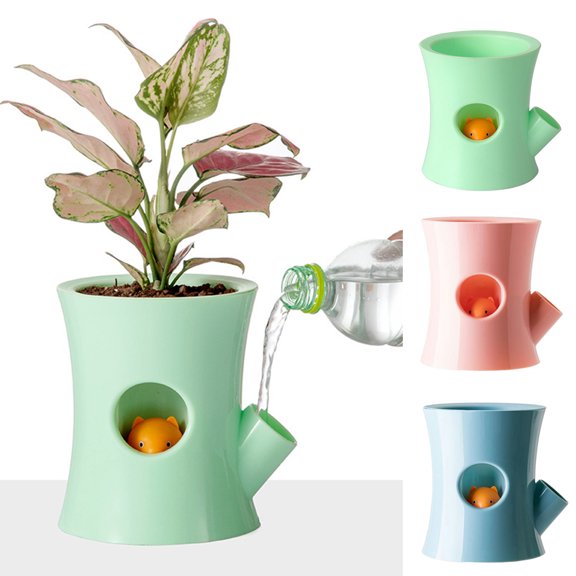 SPRING PARK Succulent Pot Cute Squirrel Water-saving Planter Bonsai Box Plant Bed Office Home Garden Pot Decoration