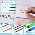 thumbnail image 2 of Adhesive Bookmark with Ruler, 1200 Pieces Sticky Notes 6 Sets Color Self-adhesive Sheets with 1 Sets Clear Index Tabs PET Multicolor for Bookmarks, Study, Office, 2 of 5