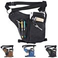 thumbnail image 2 of Bangcool Leg Bag Adjustable Multi-purpose Canvas Thigh Bag Leg Pack for Cycling Hiking, 2 of 6