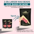 thumbnail image 3 of Lifestance 2.5lb/40oz Hard Brazilian Bikini Wax Beads Kit for at Home Sensitive Skin Hair Removal on Face, Body, Legs, Underarms, Eyebrow (Rose Pink), 3 of 10