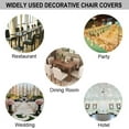 thumbnail image 6 of Green Chair Covers for Dining Room 6 Pack,Stretch Spandex Parsons Chair Slipcover Set of 6,Washable Anti-dust Chair Seat Cover for Kitchen,Wedding,Party, 6 of 6