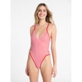 thumbnail image 2 of No Boundaries Stars and Stripes Reversible Binded One Piece Swimsuit, Women's XXS-XXL, 2 of 6