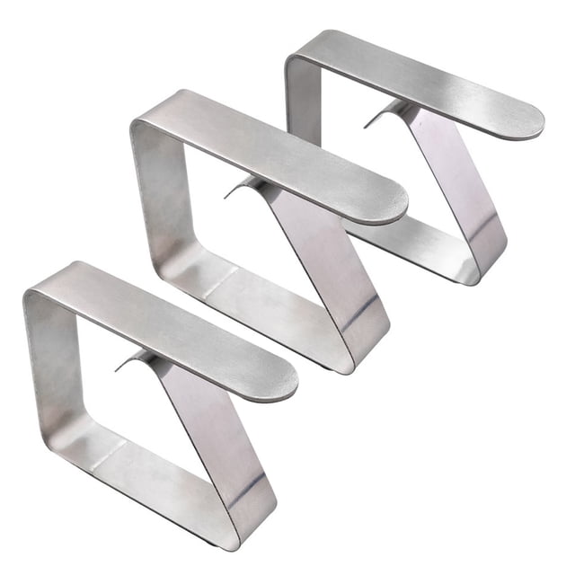 Clip para mantel, abrazadera para mantel de acero inoxidable ajustable gruesa para Picnic al aire libre, tamaño grande