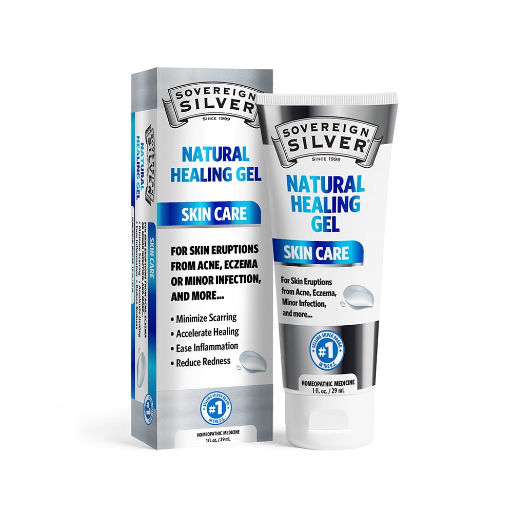 Sovereign Silver ™ Natural Healing Gel Skin Care for healing, redness