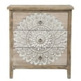 thumbnail image 2 of LuxenHome Set of 2 Natural Wood 3-Drawer Chests, 2 of 11