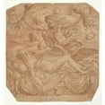 thumbnail image 3 of Luca Penni 20x21 Black Modern Framed Museum Art Print Titled - Jupiter And&nbsp;Semele (ca.&nbsp;1540-45), 3 of 5