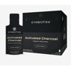 CYMBIOTIKA Activated Charcoal Liquid Supplement with Vitamin E, Gut Health & Digestive Support for Adults, Detox, Support Gas, Bloating, Lemon Cream Flavor, Vegan, 10ml Pouches, 26 Pack