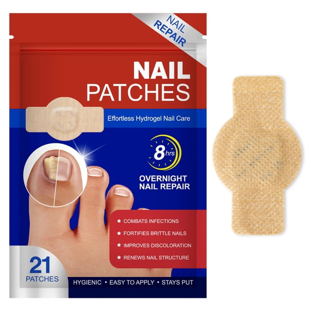 Nail Patch LTQXGT, tratamiento antihongos para uñas, extra fuerte, 21 unidades