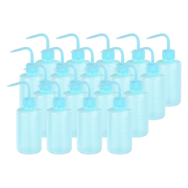 18 Pcs 8oz Botellas de Plástico para Lavado de Seguridad 250ml Botellas de Squeeze Botellas de Tatuaje (Azul)